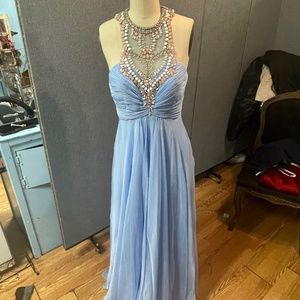 Rachel Allan light blue dress size 8